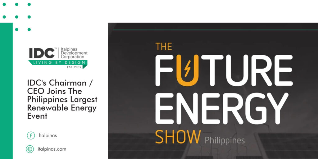 IDC CHAIRMAN & CEO JOINS THE PHILIPPINES LARGEST RENEWABLE ENERGY EVENT